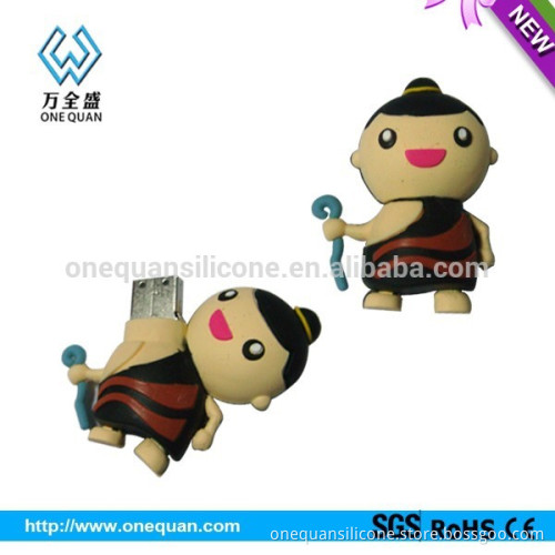2015 promotional lovely cartoon usb silicone cover,soft silicone usb flash case, OEM/ODM welcomed